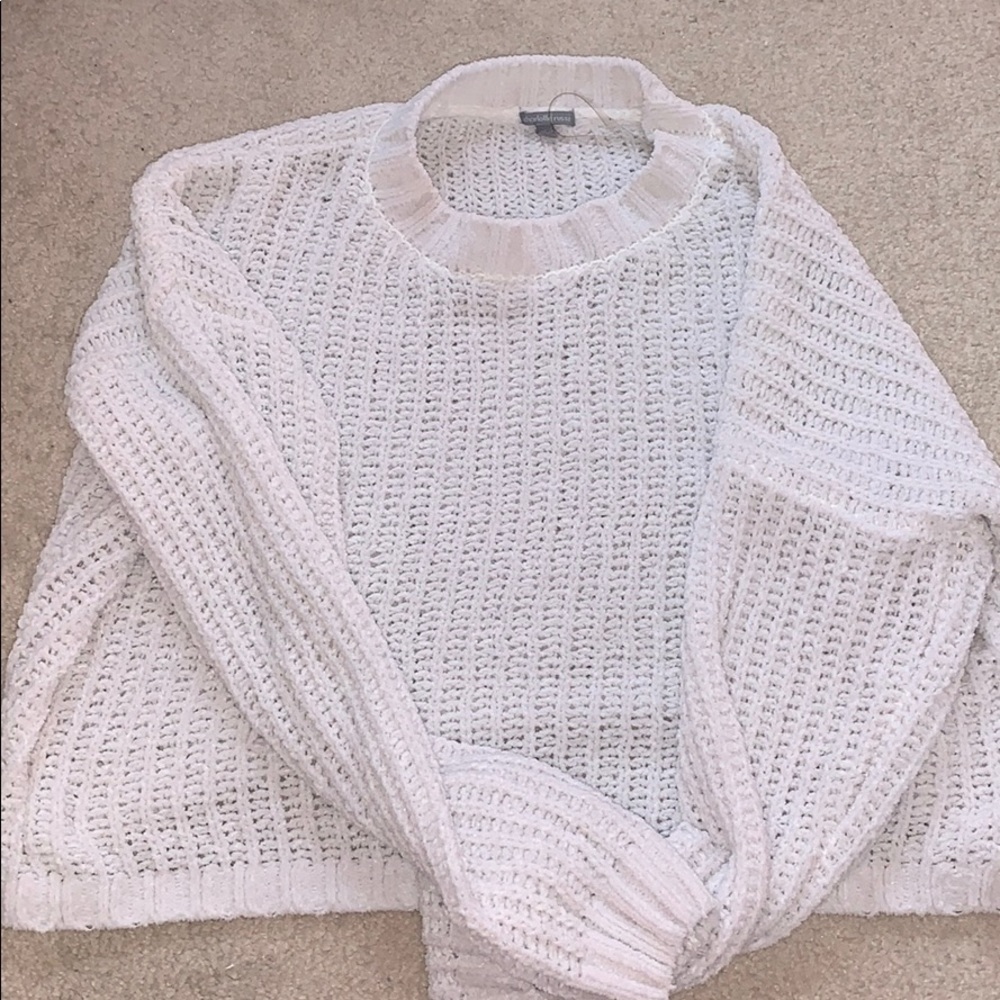 women’s white sweater